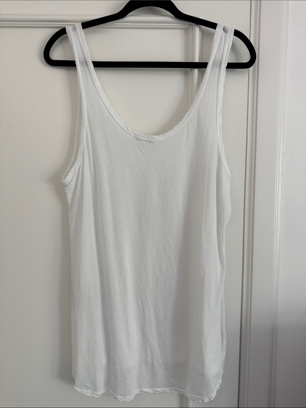 James Perse White Scoop Tank Top - Picture 4 of 4